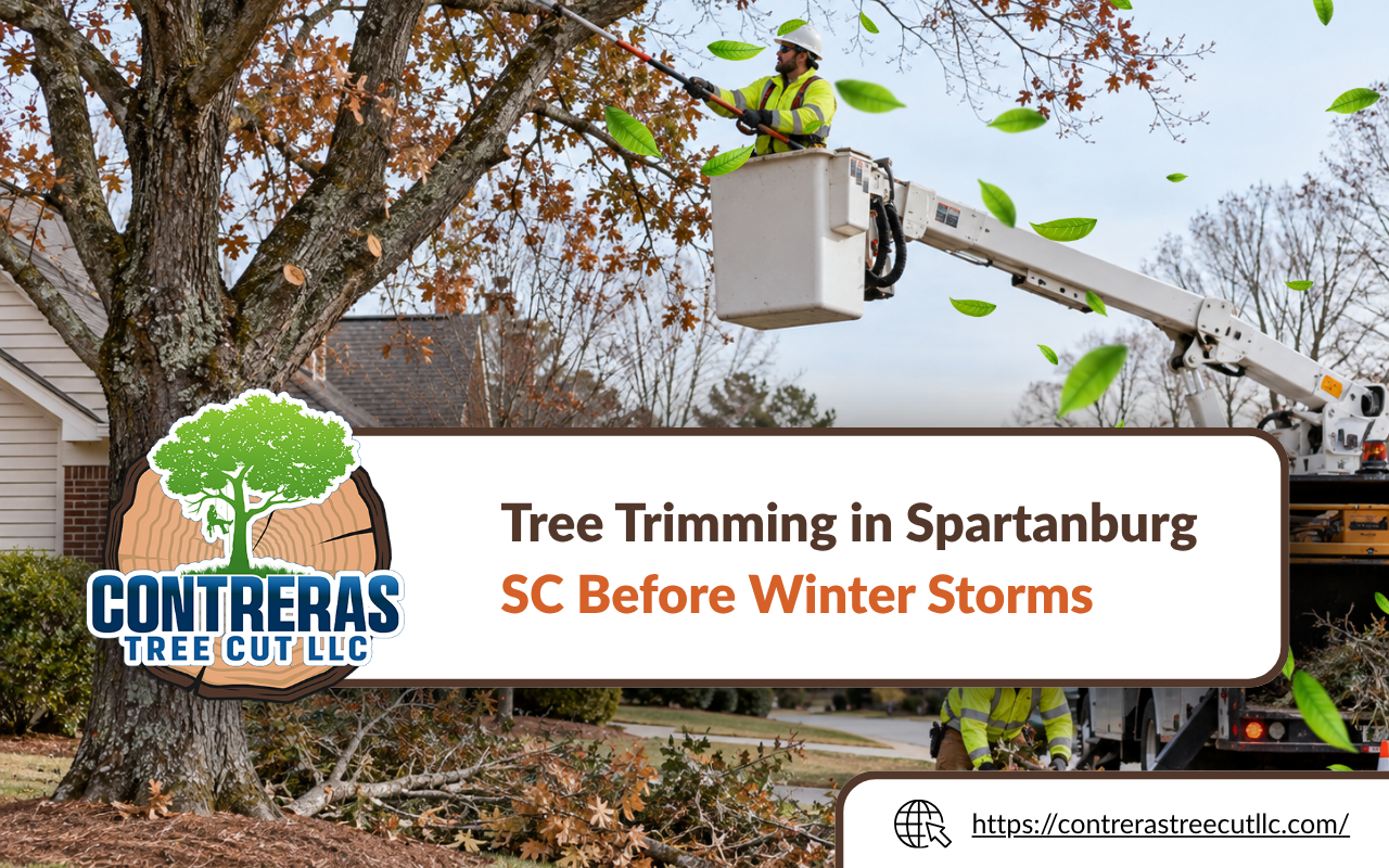 Tree trimming in Spartanburg SC for safer winter storm preparation
